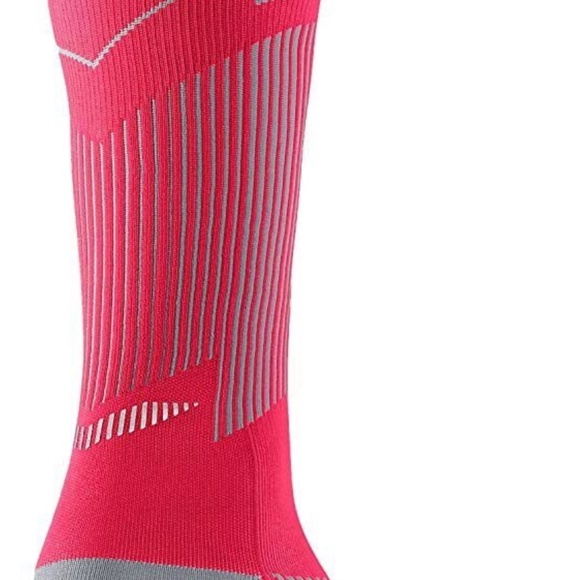 NEW Nike Elite Graduated Compression OTC Running Socks Pink Gray 5.5-7 W/Unisex - Picture 7 of 10